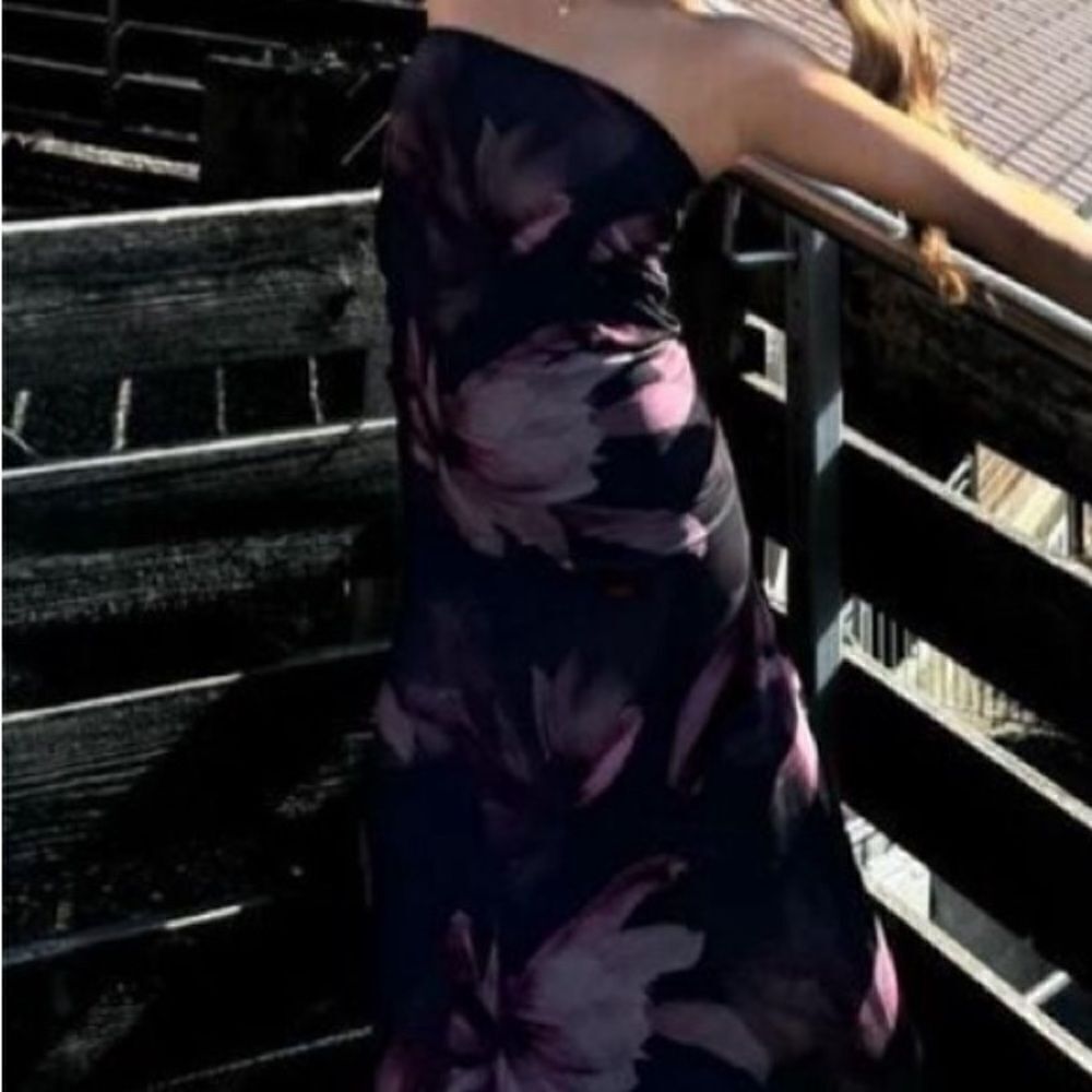 ‎SHEIN purple floral maxi skirt xs